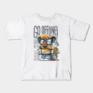 go offline Kids T-Shirt